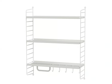 BATHROOM G - Suspended powder coated steel bathroom cabinet by String Furniture - view 2